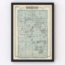 Vintage Map of Kandiyohi County, Minnesota 1874