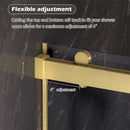 Dual Sliding Frameless Shower Door 44-48 in W x 75 in H by HouseOfZazla
