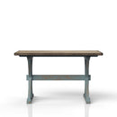 X Based Counter Height Dining Table - Aqua Blue by HouseOfZazla