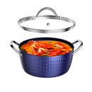 CasaFoyer 24cm Induction Casserole Dish with Lid - 2.2L Non-Stick Stock Pot