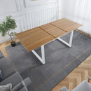Square Extendable Dining Table With Metal Legs by Unique Piece Furniture