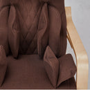 Full Massage Function Air Pressure Comfortable Relax Rocking Chair, Lounge Chair Relax Chair With Cushion - Brown by HouseOfZazla