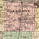 Vintage Map of Dodge County, Wisconsin 1878