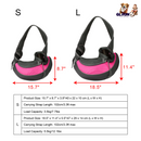 Pet Carrier for Dogs Cats Hand Free Sling Adjustable Padded Strap Tote Bag Breathable Shoulder Bag Carrying Small Dog Cat