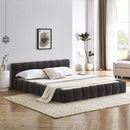 Modern Platform Bed Frame With Thick Fabric by Unique Piece Furniture