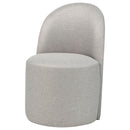 Aubrey Upholstered Barrel Dining Side Chair Beige (Set of 2)