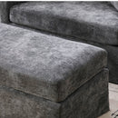 Accent Chair With Ottoman, Includes 2 Bolster Pillows