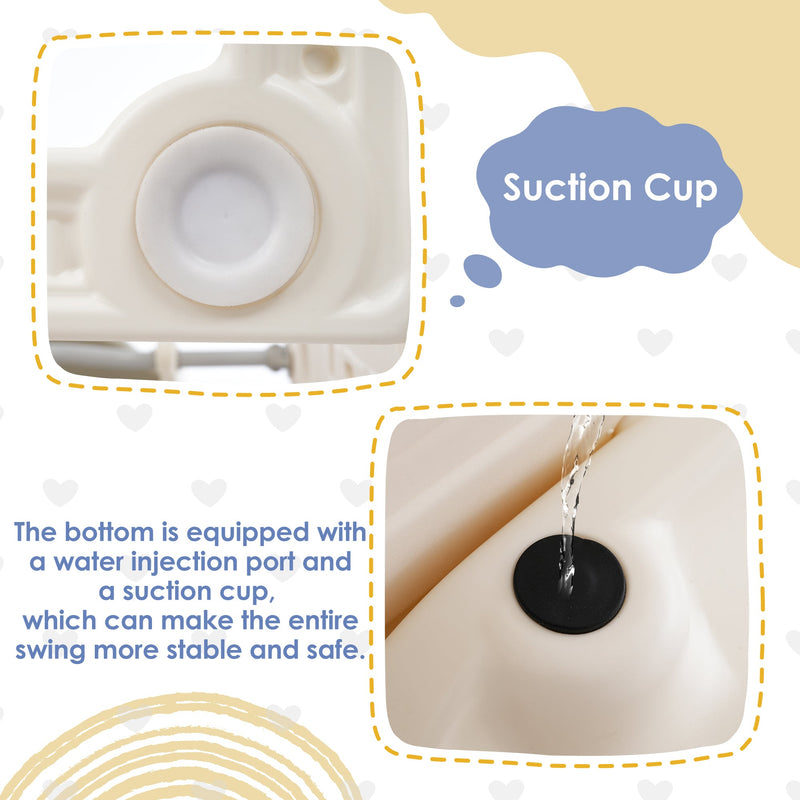 6 in 1 Toddler Slide and Swing Set, Kids Playground Climber Slide Playset with Fairy House, Freestanding Slide for Babies