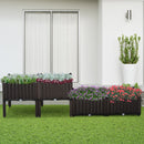 Outsunny 4 Piece Raised Garden Bed with Legs