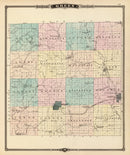 Vintage Map of Green County, Wisconsin 1878