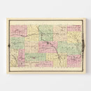 Vintage Map of Lafayette County, Wisconsin 1878