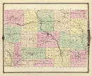 Vintage Map of Lafayette County, Wisconsin 1878
