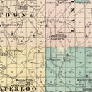 Vintage Map of Grant County, Wisconsin 1878