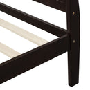 Platform Bed Frame Mattress Foundation Sleigh Bed With Headboard / Footboard / Wood Slat Suppor by HouseOfZazla