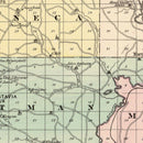 Vintage Map of Crawford County, Wisconsin 1878