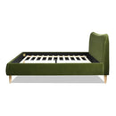 Roman - Curved Headboard Upholstered Platform Bed by Unique Piece Furniture