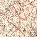 Vintage Map of Boston, Massachusetts 1874
