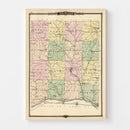 Vintage Map of Richland County, Wisconsin 1878