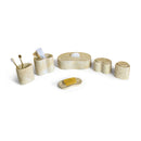 Elegant Natural Marble Bathroom Accessories Set by HouseOfZazla
