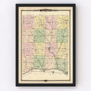 Vintage Map of Richland County, Wisconsin 1878