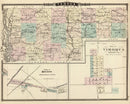 Vintage Map of Vernon County, Wisconsin 1878