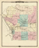 Vintage Map of Lacrosse County, Wisconsin 1878