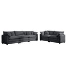 Elegant Oversized Sectional Sofa Set With Deep Seats And Flexible Layout by HouseOfZazla