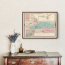Vintage Map of Jackson County, Wisconsin 1878