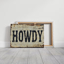 Rustic “Howdy” Western Wall Art