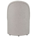 Aubrey Upholstered Barrel Dining Side Chair Beige (Set of 2)