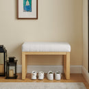 Shoe-Changing Bench with Cushioned Seat