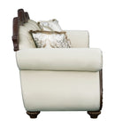 Pierce - Sofa With 5 Pillows - Beige / Cherry by Unique Piece Furniture