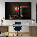 Red Wine and Bottle Canvas Print by MyGreatCanvas | Canvas Wall Art Prints | Photo Prints & Wall Decor