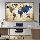World Map Canvas Print – Detailed Map of the World Wall Art by MyGreatCanvas | Canvas Wall Art Prints | Photo Prints & Wall Decor