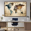 World Map Canvas Print – Detailed Map of the World Wall Art by MyGreatCanvas | Canvas Wall Art Prints | Photo Prints & Wall Decor