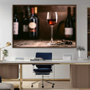 Red Wine and Bottle Canvas Print by MyGreatCanvas | Canvas Wall Art Prints | Photo Prints & Wall Decor