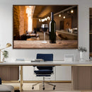 Wine and Bottle Wall Art Canvas Print by MyGreatCanvas | Canvas Wall Art Prints | Photo Prints & Wall Decor