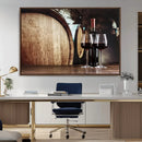 Wine and Barrel Wall Art Canvas Print by MyGreatCanvas | Canvas Wall Art Prints | Photo Prints & Wall Decor