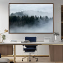 Autumn and Misty Trees in the Forest Wall Art Canvas Print, by MyGreatCanvas | Canvas Wall Art Prints | Photo Prints & Wall Decor