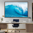Big Ocean Surfing Wave Wall Art Canvas Print by MyGreatCanvas | Canvas Wall Art Prints | Photo Prints & Wall Decor