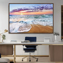 Coastal Sunset Art Beach Canvas Wall Art Print | Ocean Waves by MyGreatCanvas | Canvas Wall Art Prints | Photo Prints & Wall Decor