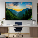 Green Forest Wall Art Canvas Print