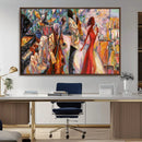 Abstract Afro American Jazz Canvas Wall Art | Music-Inspired by MyGreatCanvas | Canvas Wall Art Prints | Photo Prints & Wall Decor