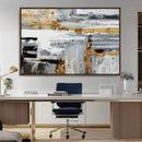 Abstract Painting Canvas Wall Art Print Paint Drip Art Brush