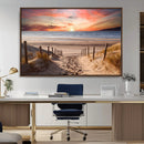 Sunset on the Sea Wall Art Canvas Print by MyGreatCanvas | Canvas Wall Art Prints | Photo Prints & Wall Decor