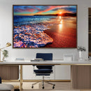 Colorful Coastal Sunset on the Beach Canvas Print, Ocean