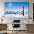 Ski Season Snow Wall Art Canvas Print