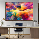 Blazing Vibrant Colors Cloud Wall Art Canvas Print