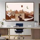 Boho Wall Art Canvas Print Set Mid-Century Prints Bohemian