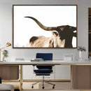 Texas Longhorn Wall Art Canvas Print | 3-Panel Large